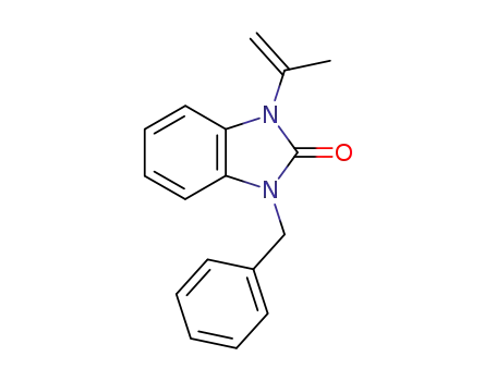 Molecular Structure of 77556-90-2 (1-Benzyl-3-isopropenyl-1,3-dihydro-benzoimidazol-2-one)