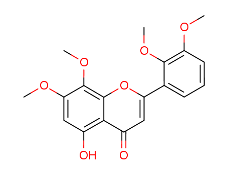 4H-1-Benzopyran-4-one, 2-(2,3-dimethoxyphenyl)-5-hydroxy-7,8-dimethoxy-