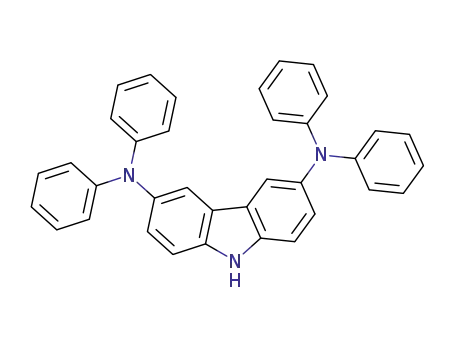 Molecular Structure of 608527-58-8 (N3,N3,N6,N6-tetraphenyl-9H-carbazole-3,6-diamine)