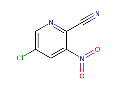Molecular Structure of 181123-11-5 (5-Chloro-3-nitropyridine-2-carbonitrile)