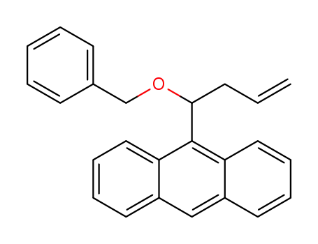 Molecular Structure of 1313615-64-3 (10-(1-(benzyloxy)but-3-enyl)anthracene)