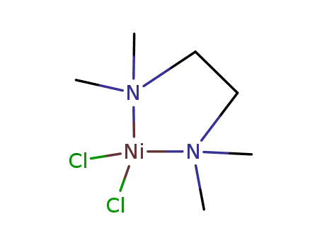 Molecular Structure of 15630-06-5 ([Ni(II)(N,N,N',N'-tetramethylethylenediamine)Cl<sub>2</sub>])