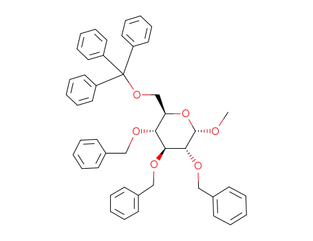 Molecular Structure of 18685-19-3 (Methyl-6-O-trityl-2,3,4-tri-O-benzyl-α-D-glucopyranoside)