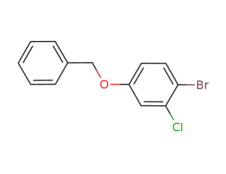 Molecular Structure of 729590-57-2 (4-Benzyloxy-1-broMo-2-chloro-benzene)