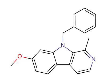 9-Benzyl-7-methoxy-1-methyl-beta-carboline