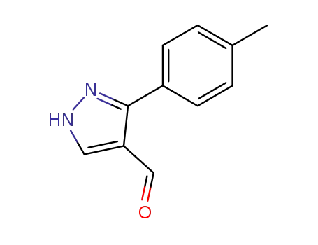 Molecular Structure of 350988-62-4 (3-P-TOLYL-1H-PYRAZOLE-4-CARBOXALDEHYDE)