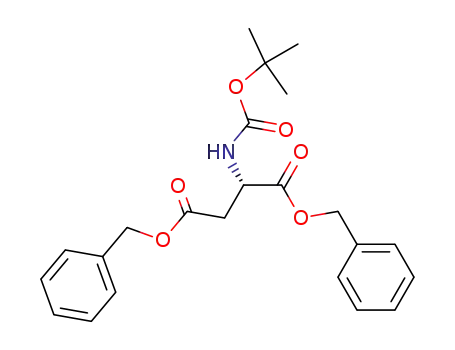 Molecular Structure of 80974-42-1 (L-Aspartic acid, N-[(1,1-dimethylethoxy)carbonyl]-, bis(phenylmethyl)
ester)