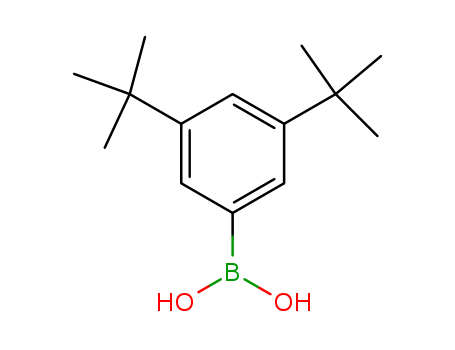 197223-39-5,3,5-DI-T-BUTYLPHENYLBORONIC ACID,3,5-(tBu)2C6H3B(OH)2;3,5-Di-t-butylphenylboronic acid;3,5-bis(tert-butyl)phenylboronic acid;(3,5-ditert-butyl)phenylboronic acid;(3,5-Di-tert-butylphenyl)boronic acid;