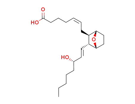 Molecular Structure of 82337-14-2 ((5Z)-7-[(1α,4α)-3β-[(1E,3S)-3-Hydroxy-1-octenyl]-7-oxabicyclo[2.2.1]heptane-2α-yl]-5-heptenoic acid)