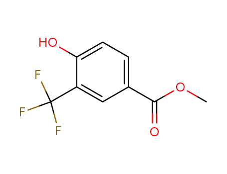 Molecular Structure of 115933-50-1 (METHYL 4-HYDROXY-3-(TRIFLUOROMETHYL)BENZOATE)