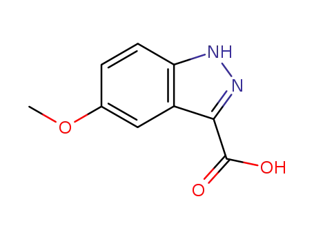 Molecular Structure of 90417-53-1 (5-Methoxy-3-indazolecarboxylic acid)