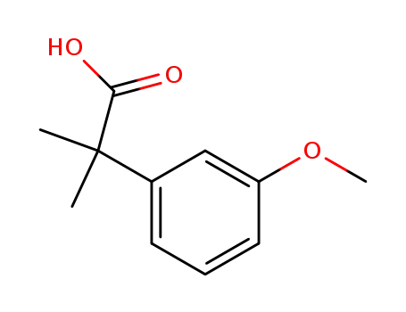 Molecular Structure of 17653-94-0 (2-(3-methoxyphenyl)-2-methylpropanoic acid)