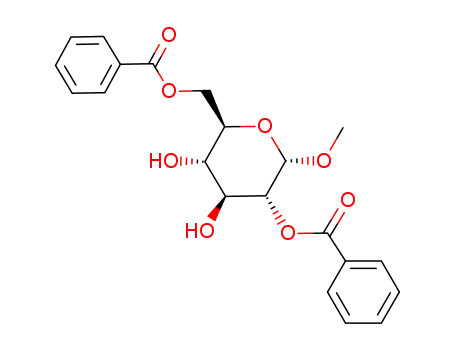 Molecular Structure of 26927-44-6 (METHYL-2,6-DI-O-BENZOYL-ALPHA-D-GLUCOPYRANOSIDE)