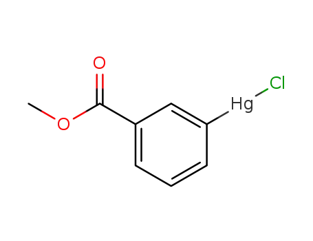 Molecular Structure of 20883-44-7 (Mercury, chloro[3-(methoxycarbonyl)phenyl]-)