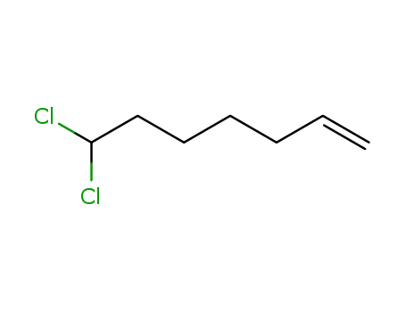 Molecular Structure of 68031-44-7 (7,7-Dichloro-1-heptene)