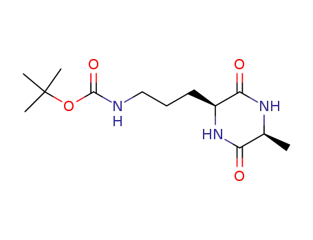 Molecular Structure of 126175-52-8 (cyclo(-Orn(Boc)-L-Ala-))