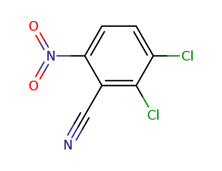 Molecular Structure of 2112-22-3 (2,3-Dichloro-6-nitrobenzonitrile)