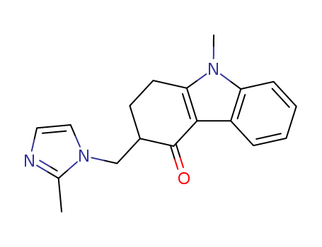 99614-02-5,Ondansetron,1,2,3,4-Tetrahydro-9-methyl-3-[(2-methyl-1H-imidazol-1-yl)methyl]-9H-carbazol-4-one;GR 38032;GR 38032X;Ondanles;1,2,3,9-tetrahydro-9-methyl-3-((2-methyl-1h-imidazol-1-yl)methyl)-4h-carbazo;Zofran;Zophren;Zudan;