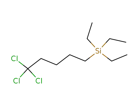 Molecular Structure of 114700-61-7 (5,5,5-trichloropentyltriethylsilane)