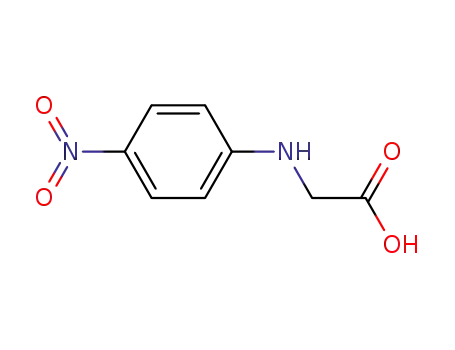 Molecular Structure of 619-91-0 ((4-Nitroanilino)acetic acid)