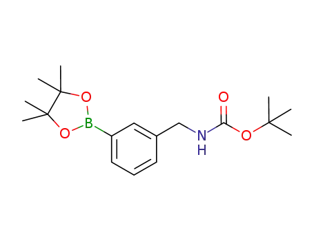Molecular Structure of 832114-05-3 (3-((N-BOC-AMINO)METHYL)PHENYLBORONIC ACID)