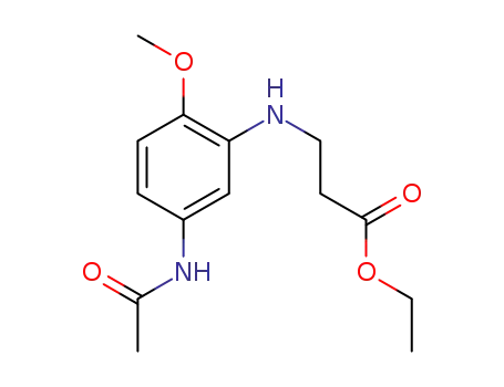 Molecular Structure of 52868-49-2 (ethyl N-[5-(acetylamino)-2-methoxyphenyl]-beta-alaninate)