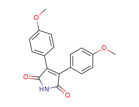 Molecular Structure of 108774-82-9 (1H-Pyrrole-2,5-dione, 3,4-bis(4-methoxyphenyl)-)