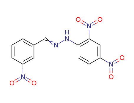 Benzaldehyde, 3-nitro-, (2,4-dinitrophenyl)hydrazone cas  2571-09-7