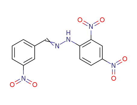 Molecular Structure of 2571-09-7 (N-(2,4-Dinitrophenyl)-3-nitrobenzaldehyde hydrazone)