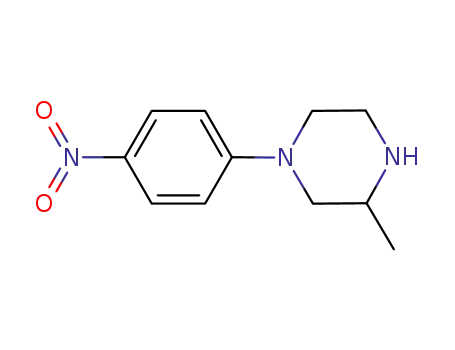 Molecular Structure of 329922-44-3 (3-METHYL-1-(4-NITROPHENYL)PIPERAZINE)