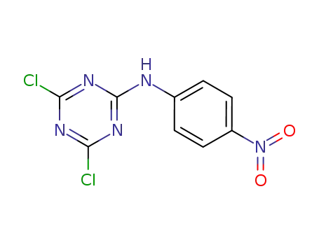 Molecular Structure of 2352-36-5 (4,6-dichloro-N-(4-nitrophenyl)-1,3,5-triazin-2-amine)