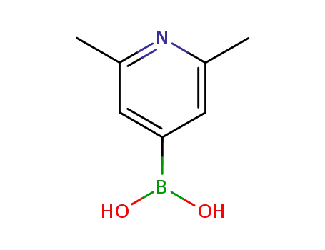 Molecular Structure of 846548-44-5 (2,6-Dimethyl-pyridine-4-boronic acid)