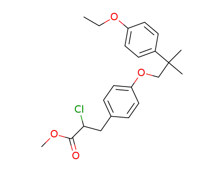2-Chloro-3-{4-[2-(4-ethoxy-phenyl)-2-methyl-propoxy]-phenyl}-propionic acid methyl ester