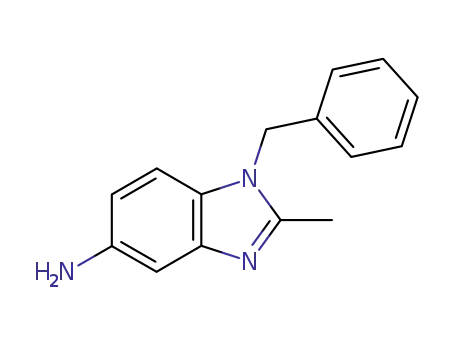 Molecular Structure of 14624-97-6 (1-BENZYL-2-METHYL-1H-BENZOIMIDAZOL-5-YLAMINE)