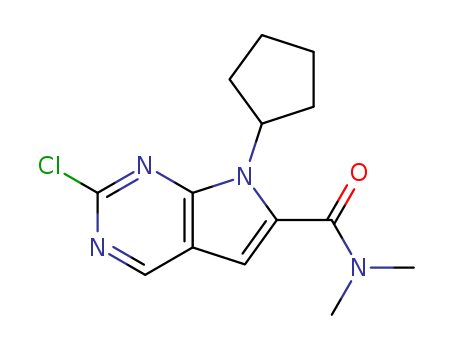 7H-PYRROLO[2,3-D]PYRIMIDINE-6-CARBOXAMIDE, 2-CHLORO-7-CYCLOPENTYL-N,N-DIMETHYL-