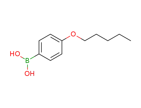 Molecular Structure of 146449-90-3 ((4-PENTYLOXYPHENYL)BORONIC ACID)
