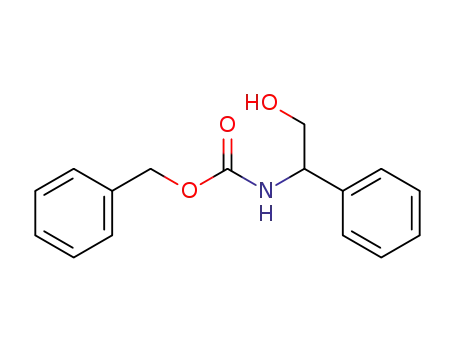 Molecular Structure of 67553-20-2 (Carbamic acid, (2-hydroxy-1-phenylethyl)-, phenylmethyl ester)