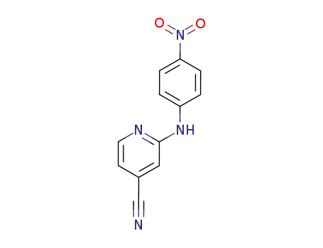 Molecular Structure of 58408-94-9 (2-((4-nitrophenyl)amino)isonicotinonitrile)