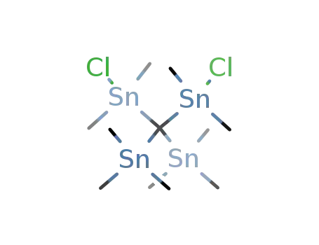 Molecular Structure of 91148-24-2 (Stannane, [bis(chlorodimethylstannyl)methylene]bis[trimethyl-)