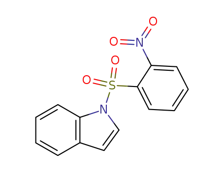 Molecular Structure of 173908-24-2 (1-[(2-Nitrophenyl)sulfonyl]-1H-indole)