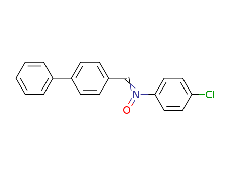 Molecular Structure of 599197-71-4 (Benzenamine, N-([1,1'-biphenyl]-4-ylmethylene)-4-chloro-, N-oxide)