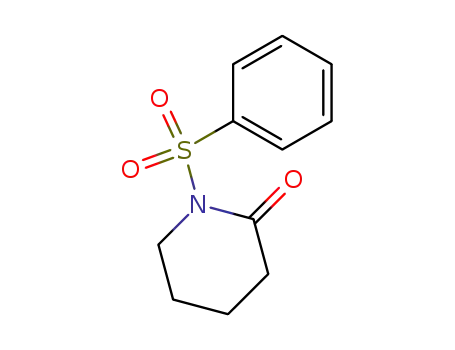 Molecular Structure of 7744-25-4 (1-Benzenesulfonyl-3,4,5,6-tetrahydropyridin-2-one)