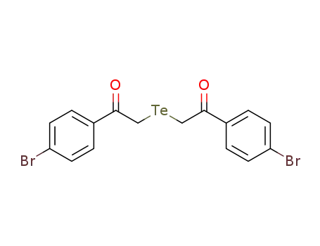 Molecular Structure of 99766-23-1 (Ethanone, 2,2'-tellurobis[1-(4-bromophenyl)-)