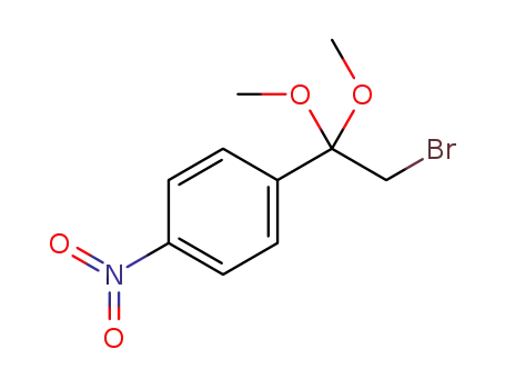 Molecular Structure of 828935-07-5 (Benzene, 1-(2-bromo-1,1-dimethoxyethyl)-4-nitro-)