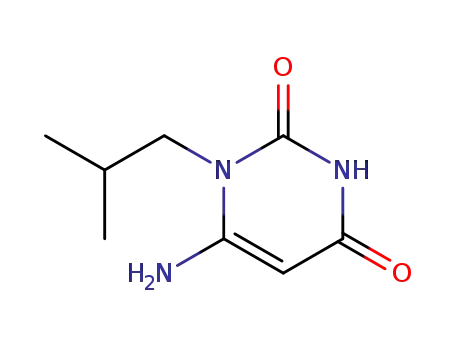 Molecular Structure of 56075-75-3 (4-Amino-3-isobutylpyrimidine-2,6-dione)