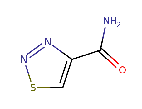 Molecular Structure of 4100-20-3 (1,2,3-THIADIAZOLE-4-CARBOXAMIDE)