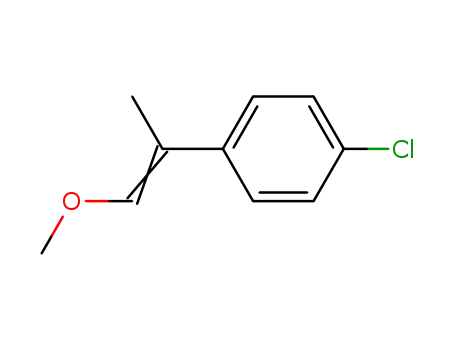Molecular Structure of 191725-56-1 (Benzene, 1-chloro-4-(2-methoxy-1-methylethenyl)-)