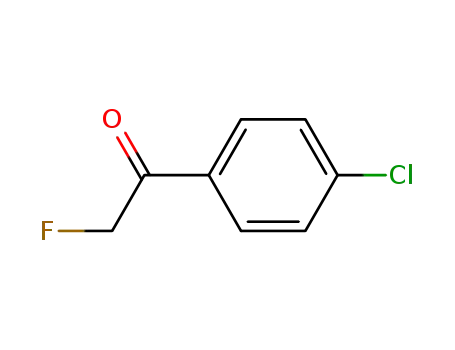 Molecular Structure of 329-78-2 (1-(4-Chlorophenyl)-2-fluoroethanone)