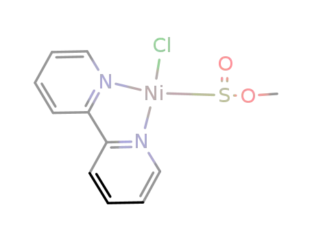 Molecular Structure of 121837-93-2 ((bipy)Ni(Cl)(metallasulfinat-Me))