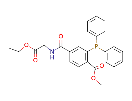 2-diphenylphosphanyl-N-(ethoxycarbonylmethyl)terephthalamic acid methyl ester